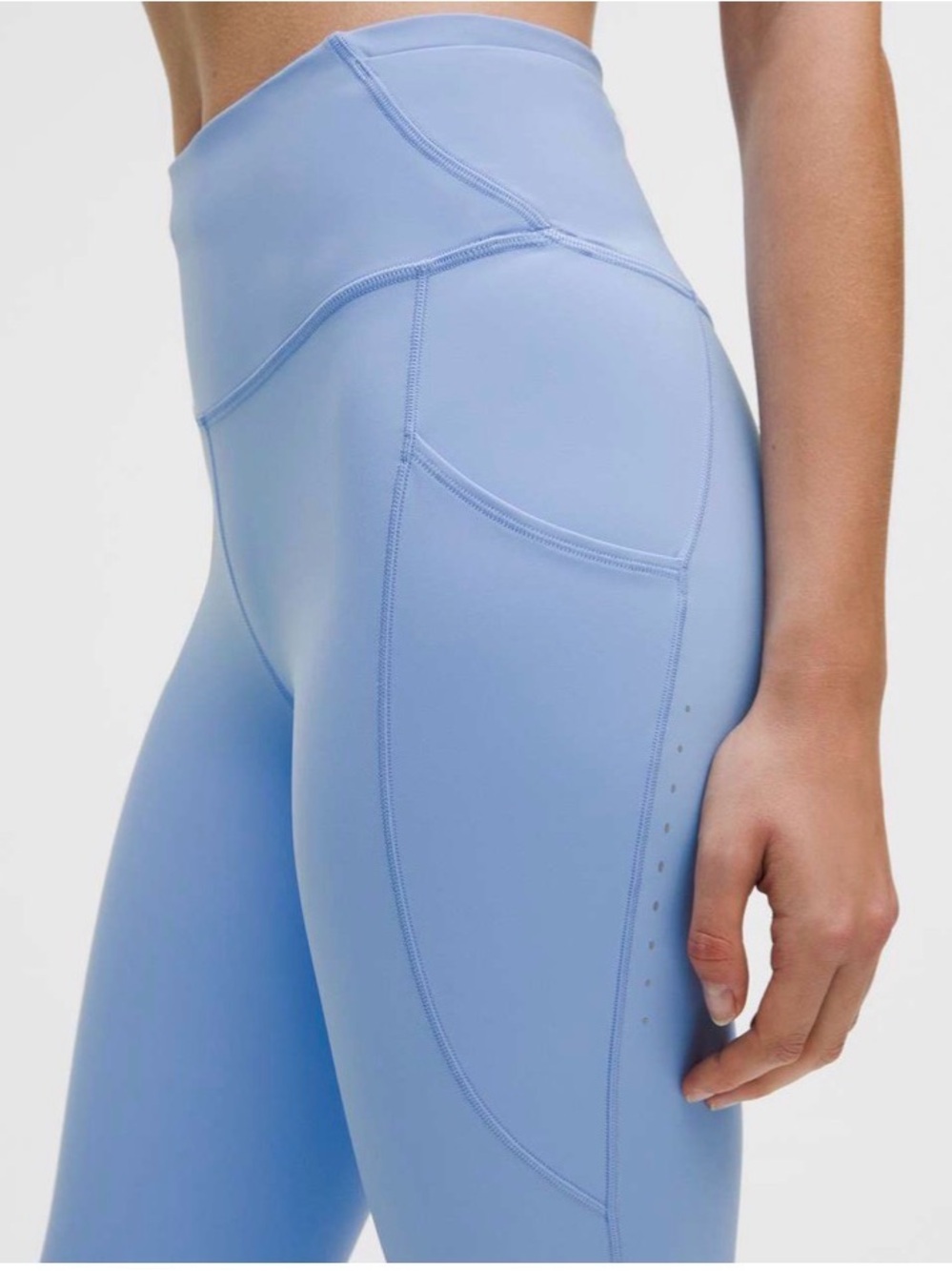 Lululemon Fast and Free HR Tight 25” 5 Pocket Sinatra Blue Size 2 NWT